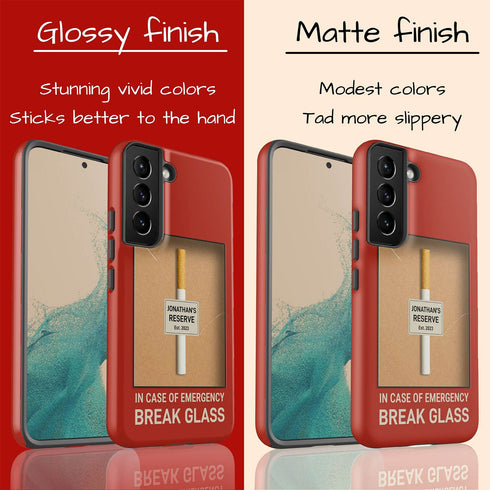 Personalized In Case of Emergency Break Glass Galaxy Case