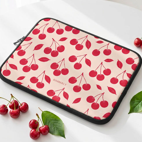 Personalized Cherry Pair Laptop Sleeve