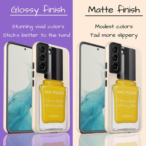 Personalized Glossy Nail Polish Galaxy Case