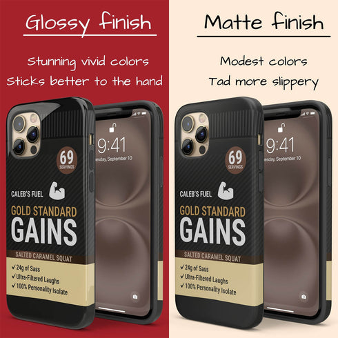 Personalized Gym Rat Protein Powder iPhone Case