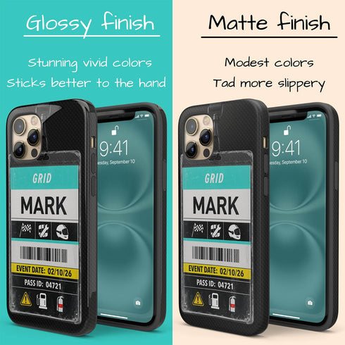Personalized Racing Pass iPhone Case