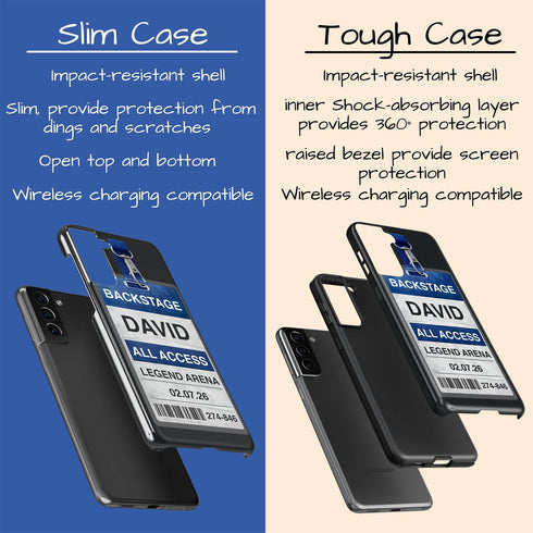 Personalized Music Concert Backstage Pass Galaxy Case