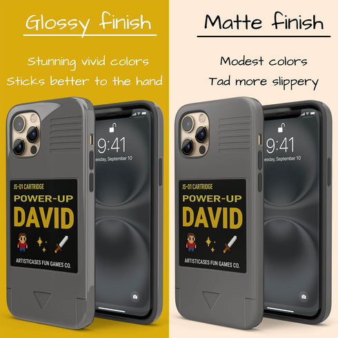 Personalized Pixel Retro Game Cartridge iPhone Case