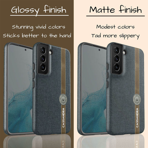 Personalized Cotton Fabric Denim Galaxy Case