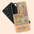 Custom Name Botanical Oriental Flowers Galaxy Case