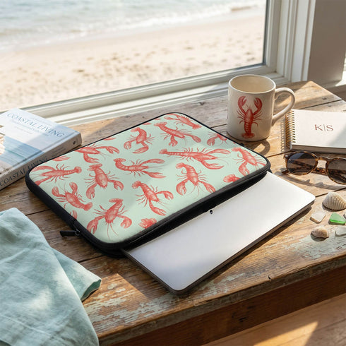 Personalized Lucky Lobsters Laptop Sleeve