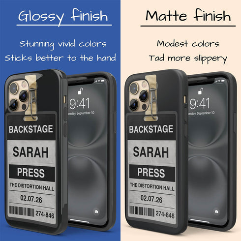 Personalized Music Concert Backstage Pass iPhone Case