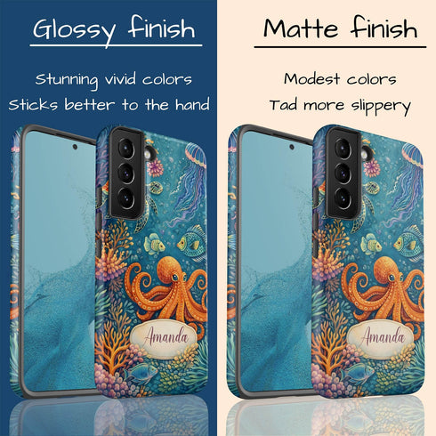 Personalized Enchanting Coastal Reef Galaxy Case