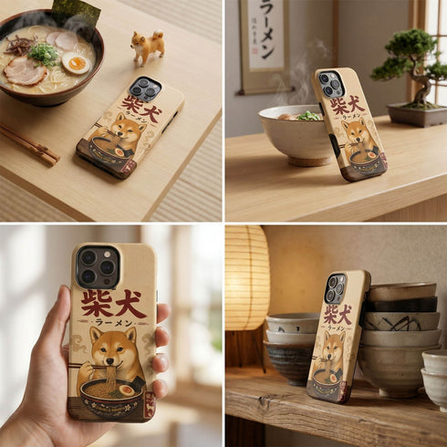 Personalized Shiba Inu Ramen iPhone Case