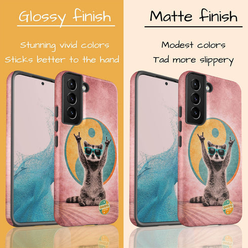 Personalized Groovy Raccoon Galaxy Case