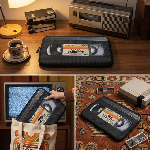 Personalized VHS Video Cassette Laptop Sleeve