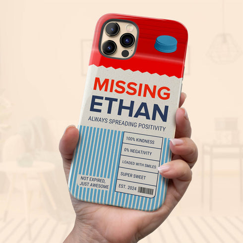 Personalized Emotional Milk Carton iPhone Case