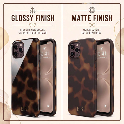 Personalized Amber Tortoise iPhone Case