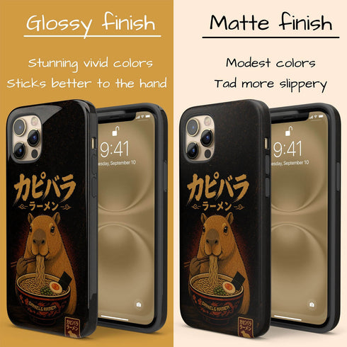 Personalized Capybara Ramen iPhone Case