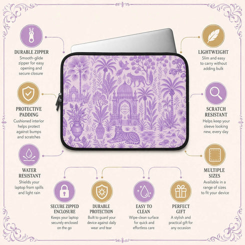 Personalized Tiger Palace Laptop Sleeve