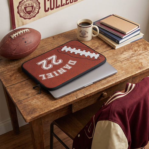 Personalized Football Laptop Sleeve