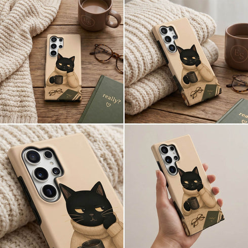 Personalized Do Not Disturb Cat Galaxy Case