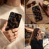 Personalized Amber Tortoise Vertical Initials Galaxy Case