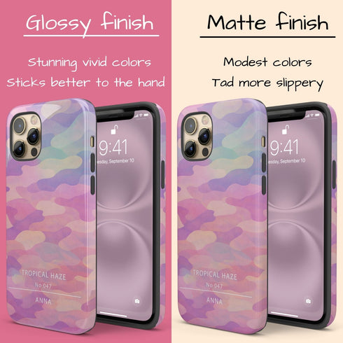 Personalized Gradient Bloom Camo iPhone Case
