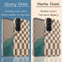 Custom Initials Retro Checkerboard Galaxy Case