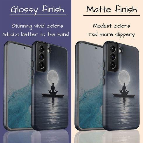Personalized Calm Celestial Yoga Galaxy Case
