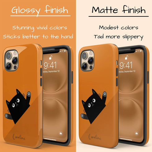 Personalized Cute Cat Mood iPhone Case