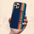 Custom Name Retro Rainbow Stripes iPhone Case