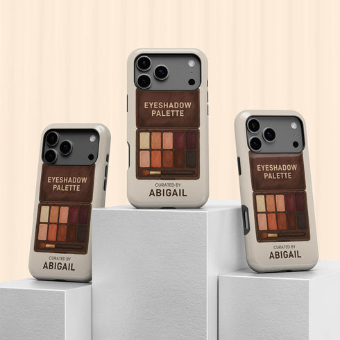 Personalized Glamour Eyeshadow Makeup Palette iPhone Case
