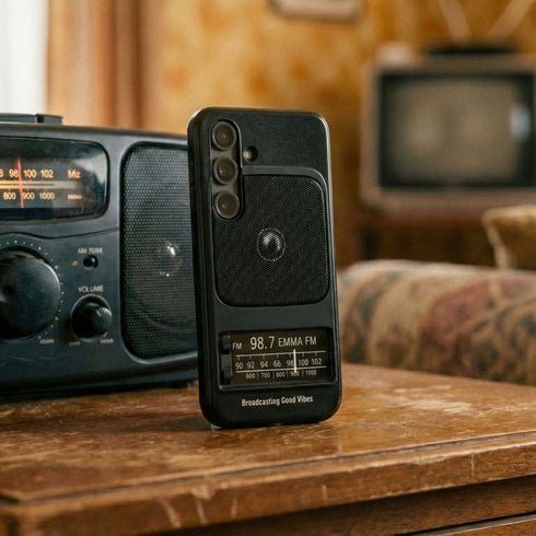 Personalized Retro Analog Radio Galaxy Case