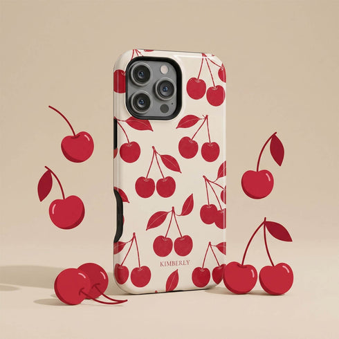 Personalized Cherry Pair iPhone Case