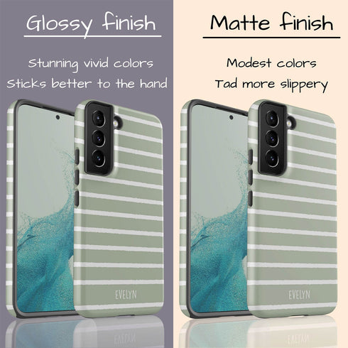 Custom Name Hand Drawn Pastel Stripes Galaxy Case