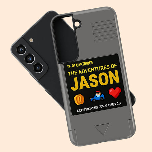 Personalized Pixel Retro Game Cartridge Galaxy Case