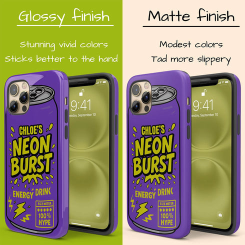 Personalized Sports Energy Drink iPhone Case