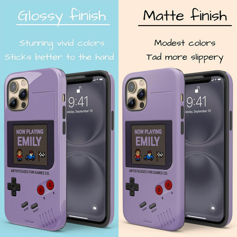 Personalized Pixel Retro Handheld Game Console iPhone Case