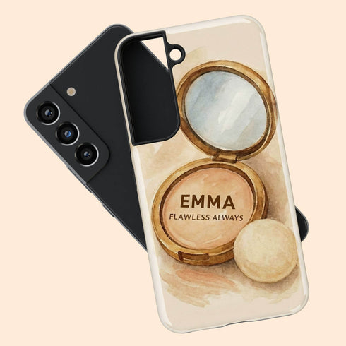 Personalized Soft Glam Flawless Makeup Galaxy Case