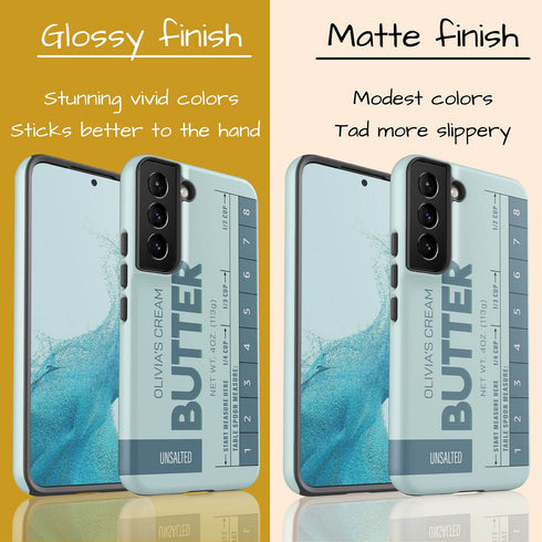 Custom Name Butter Cream Galaxy Case