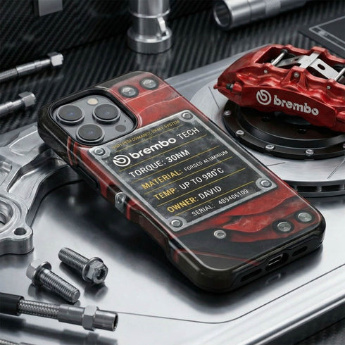 Personalized Racing Brake Caliper iPhone Case