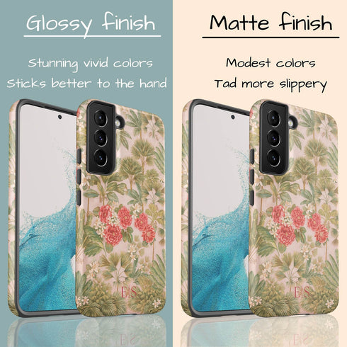 Personalized Paradise Garden Galaxy Case