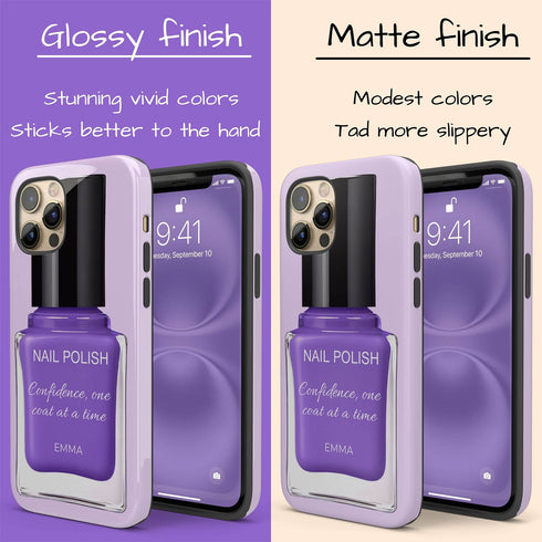 Personalized Glossy Nail Polish iPhone Case