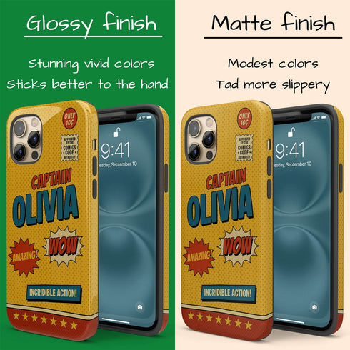 Personalized Retro Comic Book iPhone Case