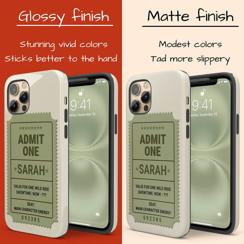 Personalized Admit One Ticket Chaos Pass iPhone Case