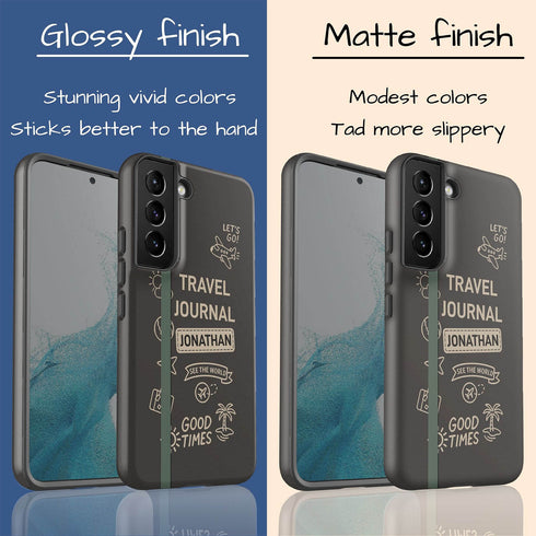 Personalized Classic Travel Journal Galaxy Case