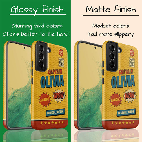 Personalized Retro Comic Book Galaxy Case