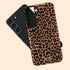 Chocolate Leopard Custom Initials Galaxy Case