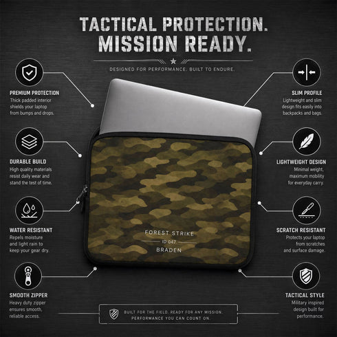 Personalized Tactical Camo Laptop Sleeve