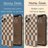 Custom Initials Retro Checkerboard iPhone Case