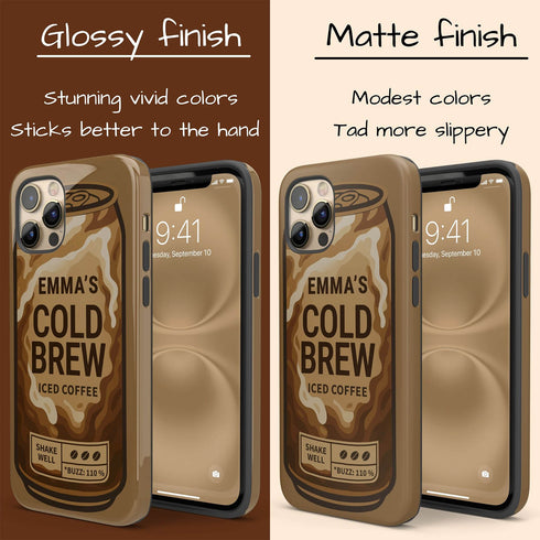 Personalized Coffee Lovers Cold Brew iPhone Case