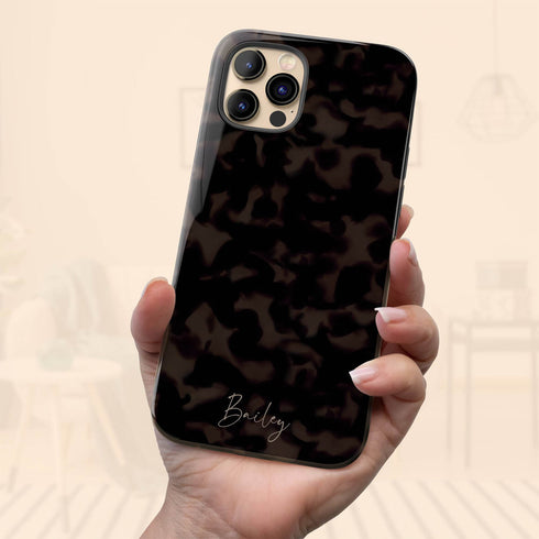 Custom Signature Name Tortoiseshell iPhone Case