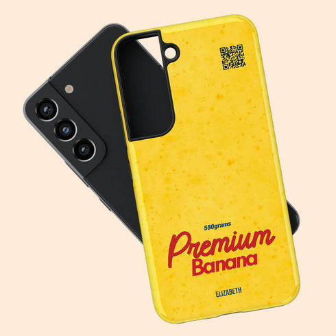 Personalized Premium Banana QR Galaxy Case