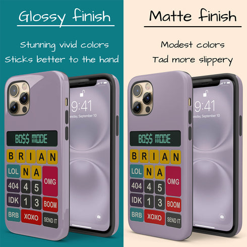 Personalized Retro Calculator iPhone Case